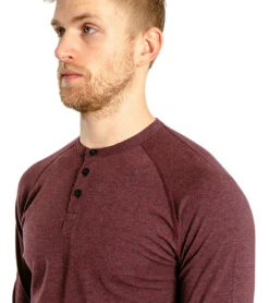 Public Rec Go-To Henley Heather Burgundy