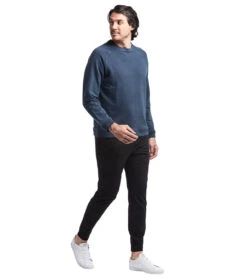 Public Rec Weekend Crew Heather Navy -Pranty Yoga Shop 4851050938411 heathernavy 3a