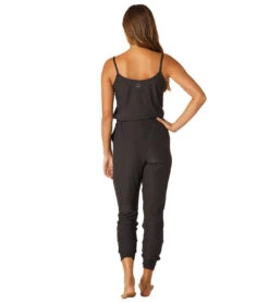 Beyond Yoga Featherweight Spacedye Everyday Lounger Midi Jumpsuit Darkest Night