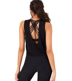 Onzie Cut Out Yoga Tank -Pranty Yoga Shop 4869563809835 black 3a