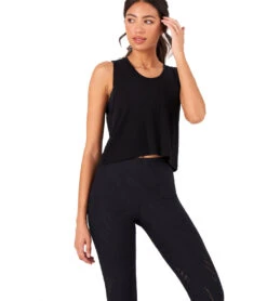 Onzie Cut Out Yoga Tank -Pranty Yoga Shop 4869563809835 black 4a