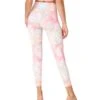 Onzie High Waisted Basic 7/8 Yoga Leggings Rose All Day -Pranty Yoga Shop 4869570428971 roseallday 2a