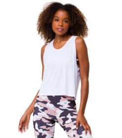 Onzie Cut Out Yoga Tank -Pranty Yoga Shop 4869636554795 white