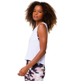 Onzie Cut Out Yoga Tank -Pranty Yoga Shop 4869636554795 white 2a