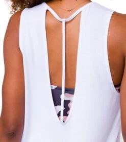 Onzie Cut Out Yoga Tank -Pranty Yoga Shop 4869636554795 white 4a