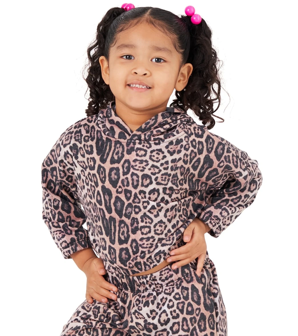 Onzie Girl's Hooded Sweatshirt Leopard 3 Onzie Girl's Hooded Sweatshirt Leopard