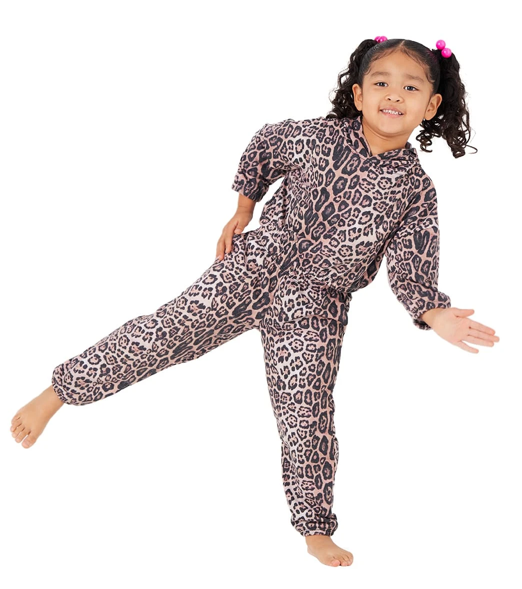 Onzie Girl's Hooded Sweatshirt Leopard 4 Onzie Girl's Hooded Sweatshirt Leopard - Image 2