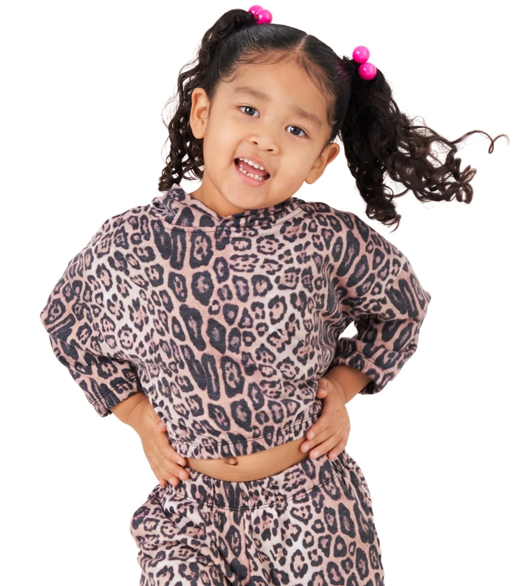 Onzie Girl's Hooded Sweatshirt Leopard 6 Onzie Girl's Hooded Sweatshirt Leopard - Image 4