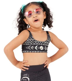 Onzie Girl's Graphic Elastic Yoga Sports Bra Las Lunas -Pranty Yoga Shop 4885730426923 laslunas