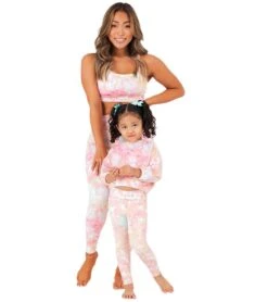 Onzie Girl's Yoga Leggings -Pranty Yoga Shop 4885730820139 roseallday 3a 1