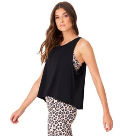 Onzie Tri-Blend Yoga Tank -Pranty Yoga Shop 6540566986795 black 2a