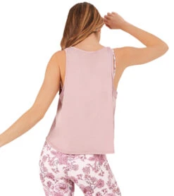 Onzie Tri-Blend Yoga Tank -Pranty Yoga Shop 6540567085099 woodrose 3a