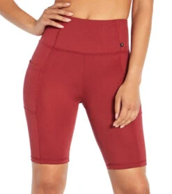 Marika Belle Bermuda Yoga Shorts Burnt Russet -Pranty Yoga Shop 6559869141035 burntrusset