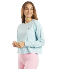 Spiritual Gangster Aloha Mazzy Pullover Sweatshirt -Pranty Yoga Shop 6560081870891 sky 5a