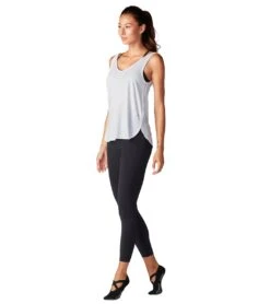 Tavi Twist Shoulder Tank Salt -Pranty Yoga Shop 6561126088747 salt 4a