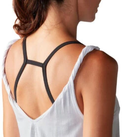 Tavi Twist Shoulder Tank Salt -Pranty Yoga Shop 6561126088747 salt 5a
