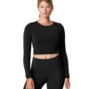 Tavi Arabesque Long Sleeve Tee -Pranty Yoga Shop 6561127071787 ebony 1a