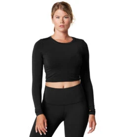 Tavi Arabesque Long Sleeve Tee -Pranty Yoga Shop 6561127071787 ebony