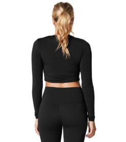 Tavi Arabesque Long Sleeve Tee -Pranty Yoga Shop 6561127071787 ebony 3a