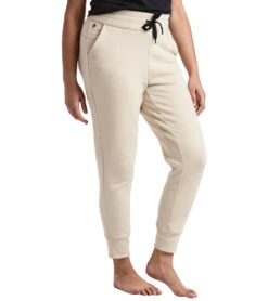 Public Rec Luxe Fleece Joggers -Pranty Yoga Shop 6564042801195 ivory 2a