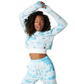 NUX Don't Stop Organic Crop Pullover -Pranty Yoga Shop 6570914218027 crystalcloud 4a