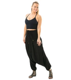 Buddha Pants Key West Convertible Jumper -Pranty Yoga Shop 6570915463211 black 3a 1