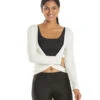 Electric Yoga Liberty Long Sleeve Top -Pranty Yoga Shop 6573490339883 white 1a