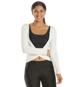 Electric Yoga Liberty Long Sleeve Top -Pranty Yoga Shop 6573490339883 white