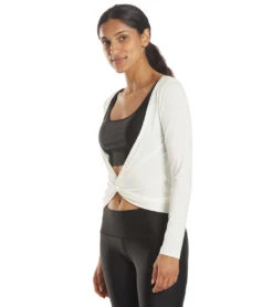 Electric Yoga Liberty Long Sleeve Top -Pranty Yoga Shop 6573490339883 white 5a