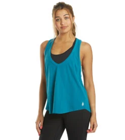 Free People Keep Rolling Tank Blue Peacock -Pranty Yoga Shop 6573492174891 bluepeacock 5a