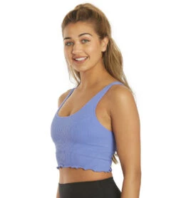 Spiritual Gangster Amor Crop Tank Iris -Pranty Yoga Shop 6576940154923 iris 5a