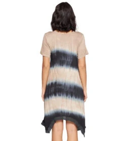 Yak & Yeti Dress Tie Dye With Front Pockets -Pranty Yoga Shop 6577628413995 mocha 3a 1