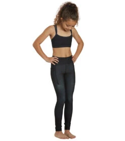 Everyday Yoga Girl Uphold Tribe High Waisted Leggings With Pockets Black Tribal