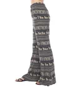 Yak & Yeti Elephant Print Pants 15 Yak & Yeti Elephant Print Pants -Pranty Yoga Shop 6577632084011 blackbeige 2a