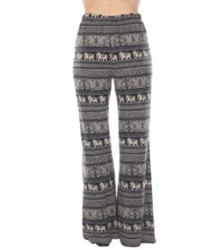 Yak & Yeti Elephant Print Pants 16 Yak & Yeti Elephant Print Pants -Pranty Yoga Shop 6577632084011 blackbeige 3a