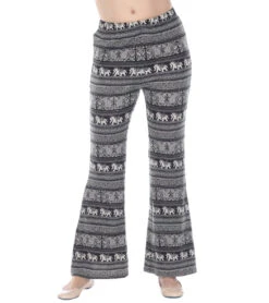Yak & Yeti Elephant Print Pants 13 Yak & Yeti Elephant Print Pants -Pranty Yoga Shop 6577632182315 blackwhite