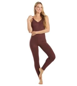 Everyday Yoga Radiant Cheetah Strappy Back Long Leotard 28" 12 Everyday Yoga Radiant Cheetah Strappy Back Long Leotard 28" -Pranty Yoga Shop 6577632641067 burgundycheetah 4a 1