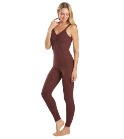Everyday Yoga Radiant Cheetah Strappy Back Long Leotard 28" 13 Everyday Yoga Radiant Cheetah Strappy Back Long Leotard 28" -Pranty Yoga Shop 6577632641067 burgundycheetah 5a 1