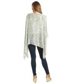 Yak & Yeti Kimono Wrap Floral Design Gray -Pranty Yoga Shop 6577633525803 gray 3a