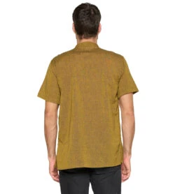 Yak & Yeti Men's Button Up Kurta -Pranty Yoga Shop 6577634148395 mustard 3a