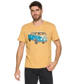 Yak & Yeti Vintage Hippie Van Life Men's T Shirt 14 Yak & Yeti Vintage Hippie Van Life Men's T Shirt -Pranty Yoga Shop 6577635917867 mustard 1a