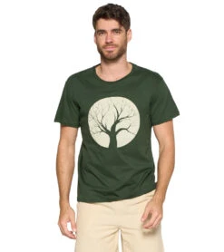 Yak & Yeti Men's Tree Of Life T Shirt Green -Pranty Yoga Shop 6577636048939 green