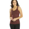 Everyday Yoga Radiant Cheetah Strappy Back Support Tank -Pranty Yoga Shop 6577999773739 burgundycheetah 1a