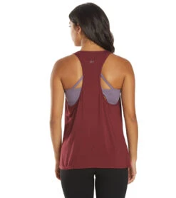 Everyday Yoga Motion Solid Racer Back Layering Tank Zinfandel -Pranty Yoga Shop 6579432718379 zinfandel 3a