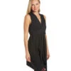 Everyday Yoga Wondrous Solid Wrap Dress Black