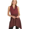 Everyday Yoga Wondrous Cheetah Wrap Dress -Pranty Yoga Shop 6581670805547 burgundycheetah 1a