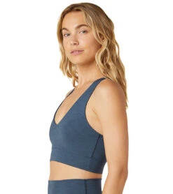 Beyond Yoga Remix Ribbed Bra Mineral Blue Heather Rib -Pranty Yoga Shop 6582270853163 mineralblueheatherrib 4a