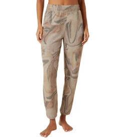 Beyond Yoga Printed Easy Weekend Sweatpant -Pranty Yoga Shop 6582272589867 naturalmarble
