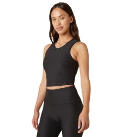 Beyond Yoga Quilted Cropped Tank -Pranty Yoga Shop 6582273048619 jetblackquilted 4a