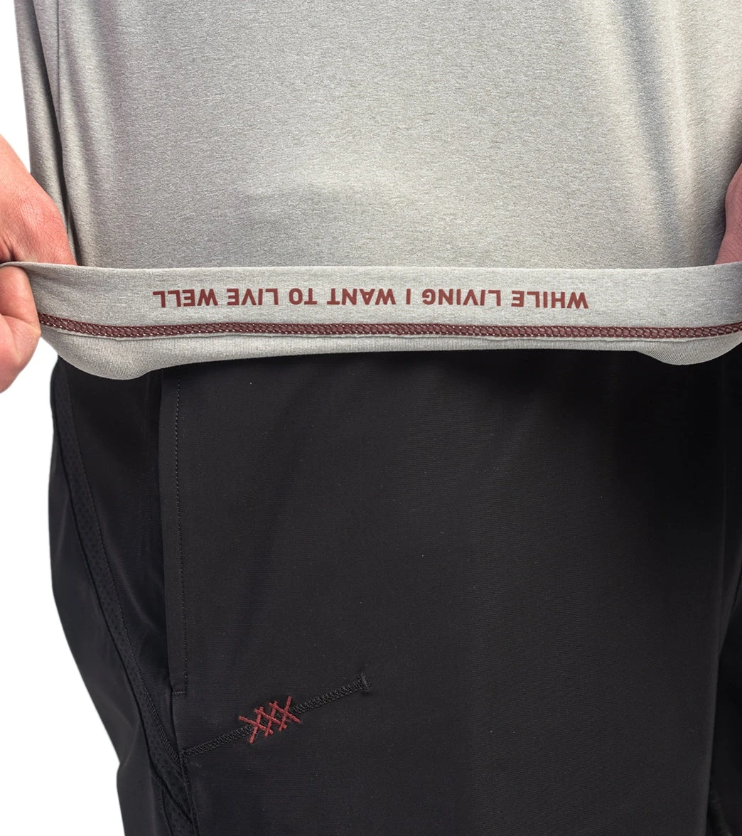 Rhone Men's Reign Short Sleeve Shirt Light Gray Heather 6 Rhone Men's Reign Short Sleeve Shirt Light Gray Heather - Image 4